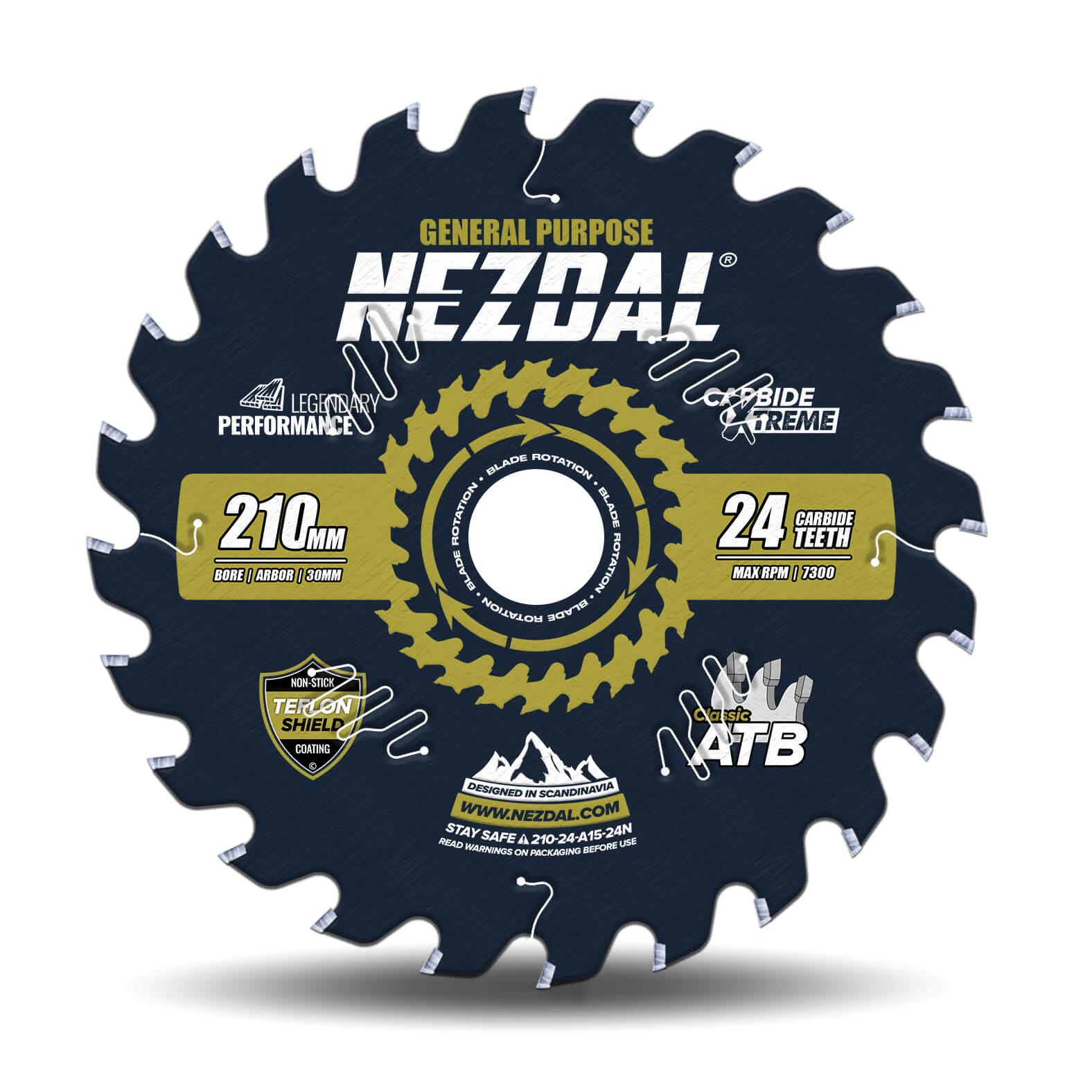 210mm | 24T | Ripping | Wood | 2,4mm Kerf