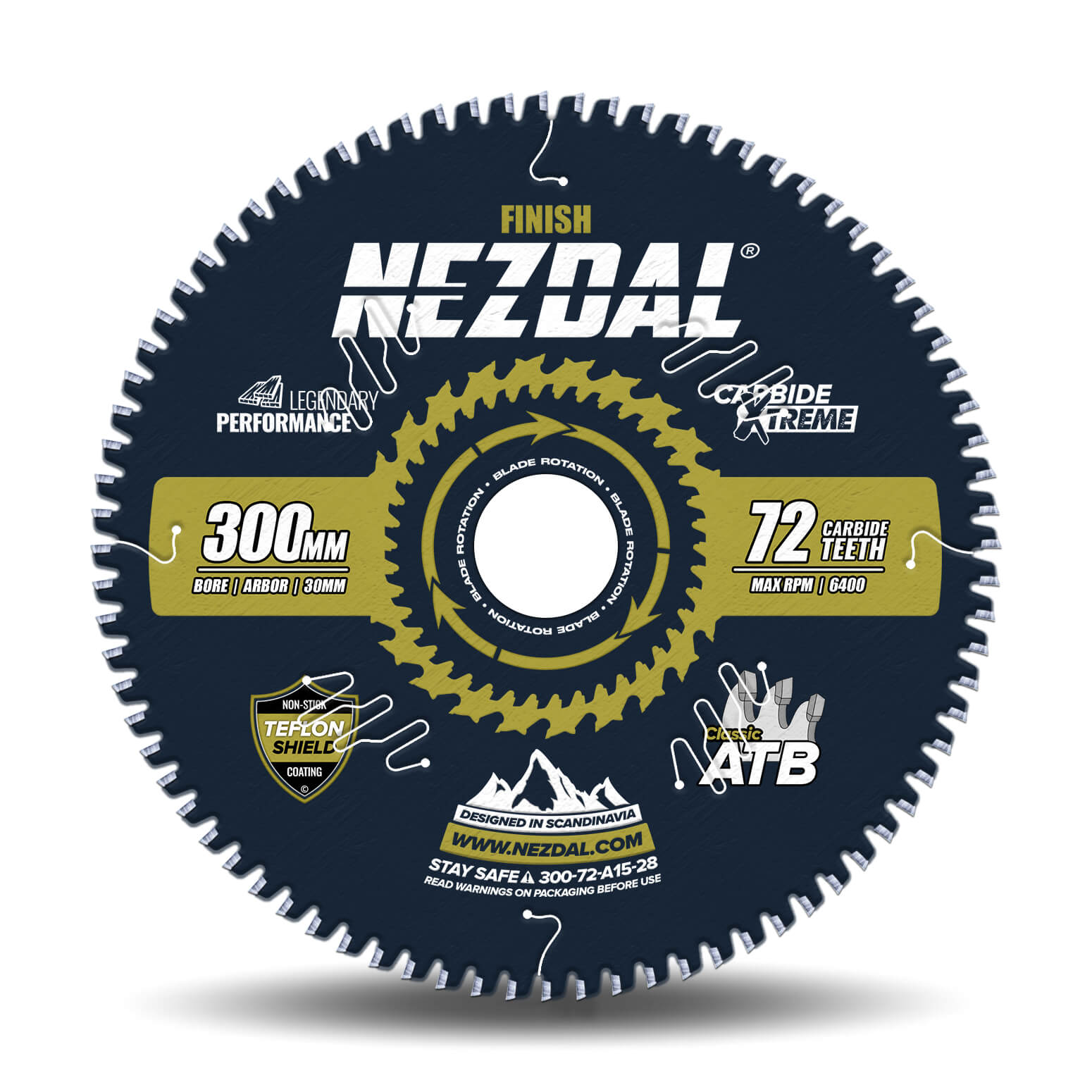 300mm | 72T | Fin snitkvalitet | Træ | Bordsav