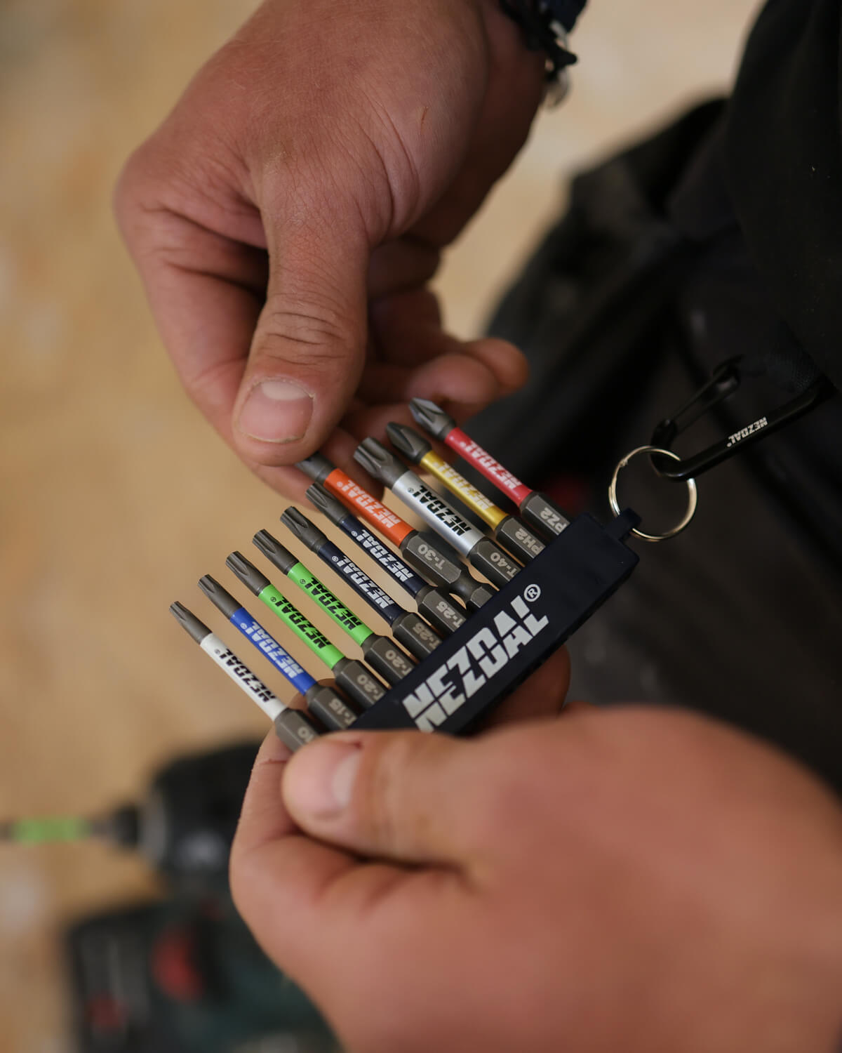 Carpenter's Favorites + Magnetizer | 60mm length | Color-coded | For Impact & Drill Drivers