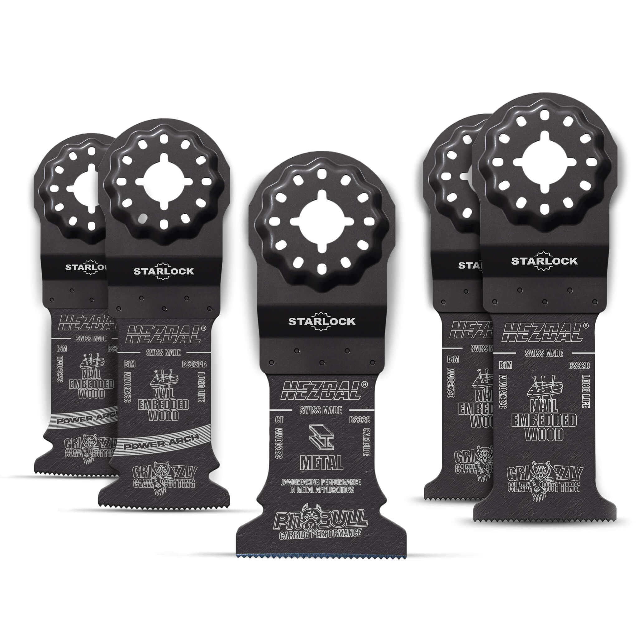 Tømrerens Favoritter | Træ & Metal | Superhurtige, holdbare snit | Starlock® | 5 stk