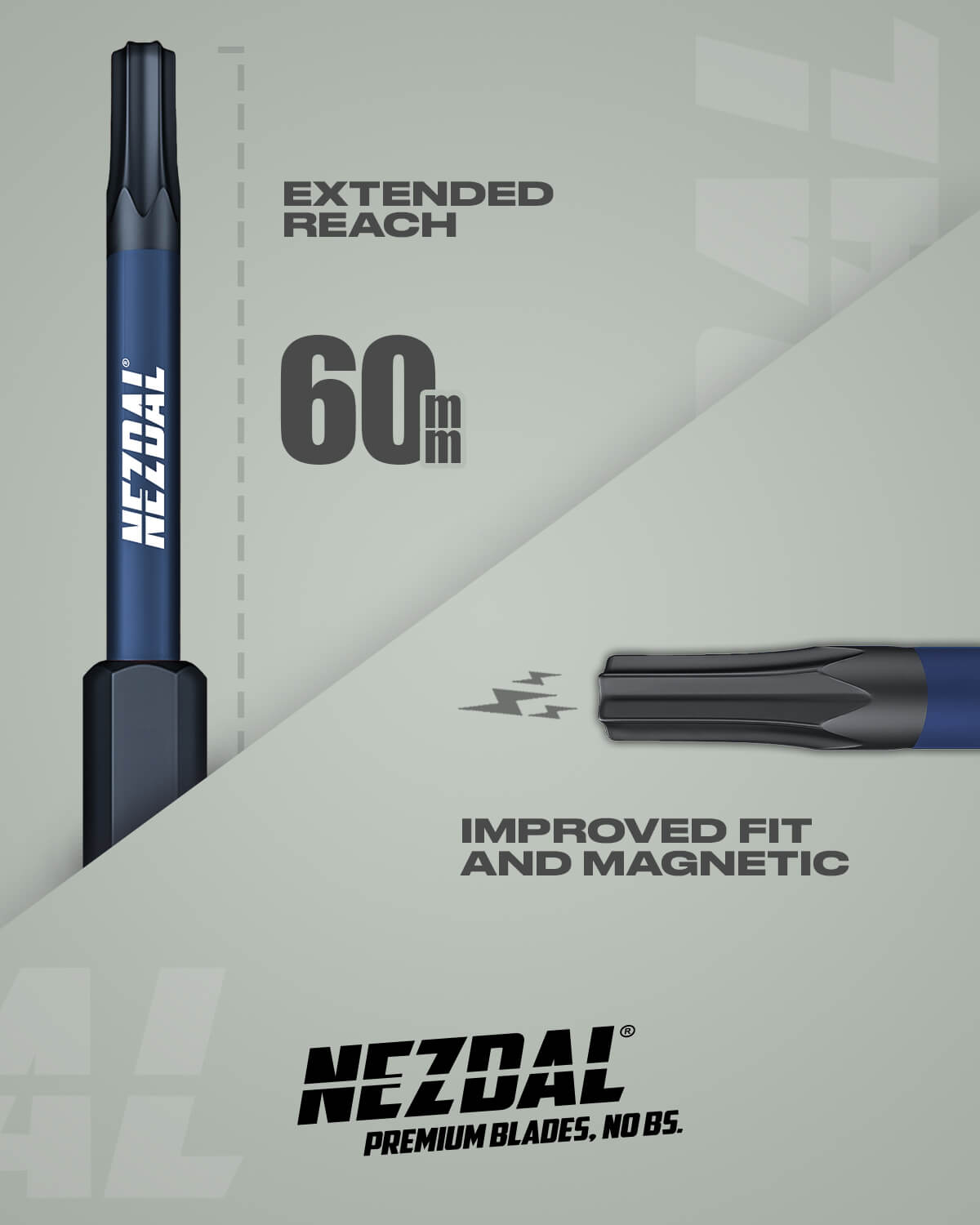 Tømrerens Favoritter MegaPack | 25 sæt | 60mm længde | Farvekodet | Perfekt pasform | 10 stk bits