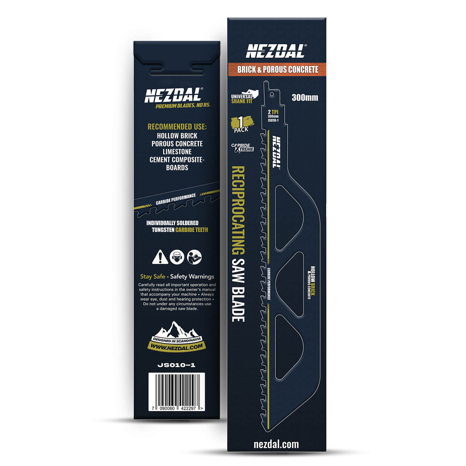 300mm | Mursten & Porebeton | Karbid | Bajonetsavklinge