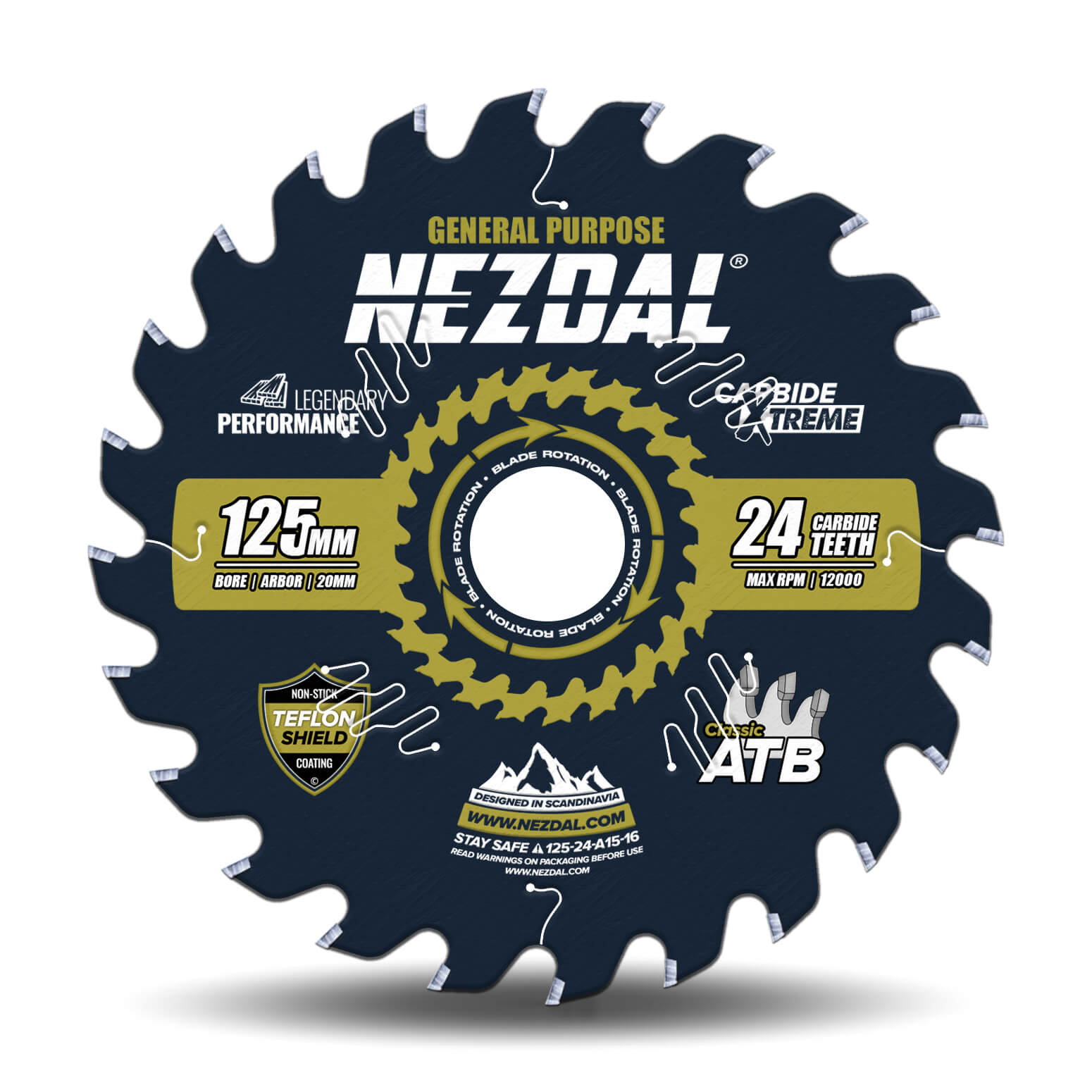 125mm | 24T | Generel brug | Træ