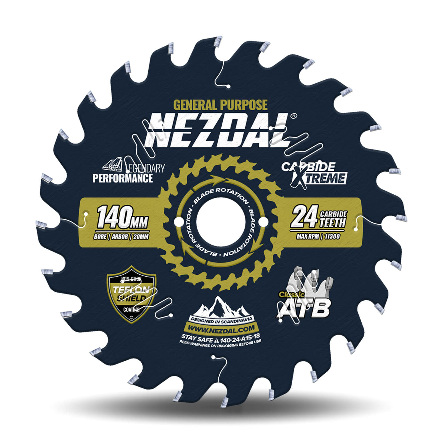 140mm | 24T | Generel brug | Træ