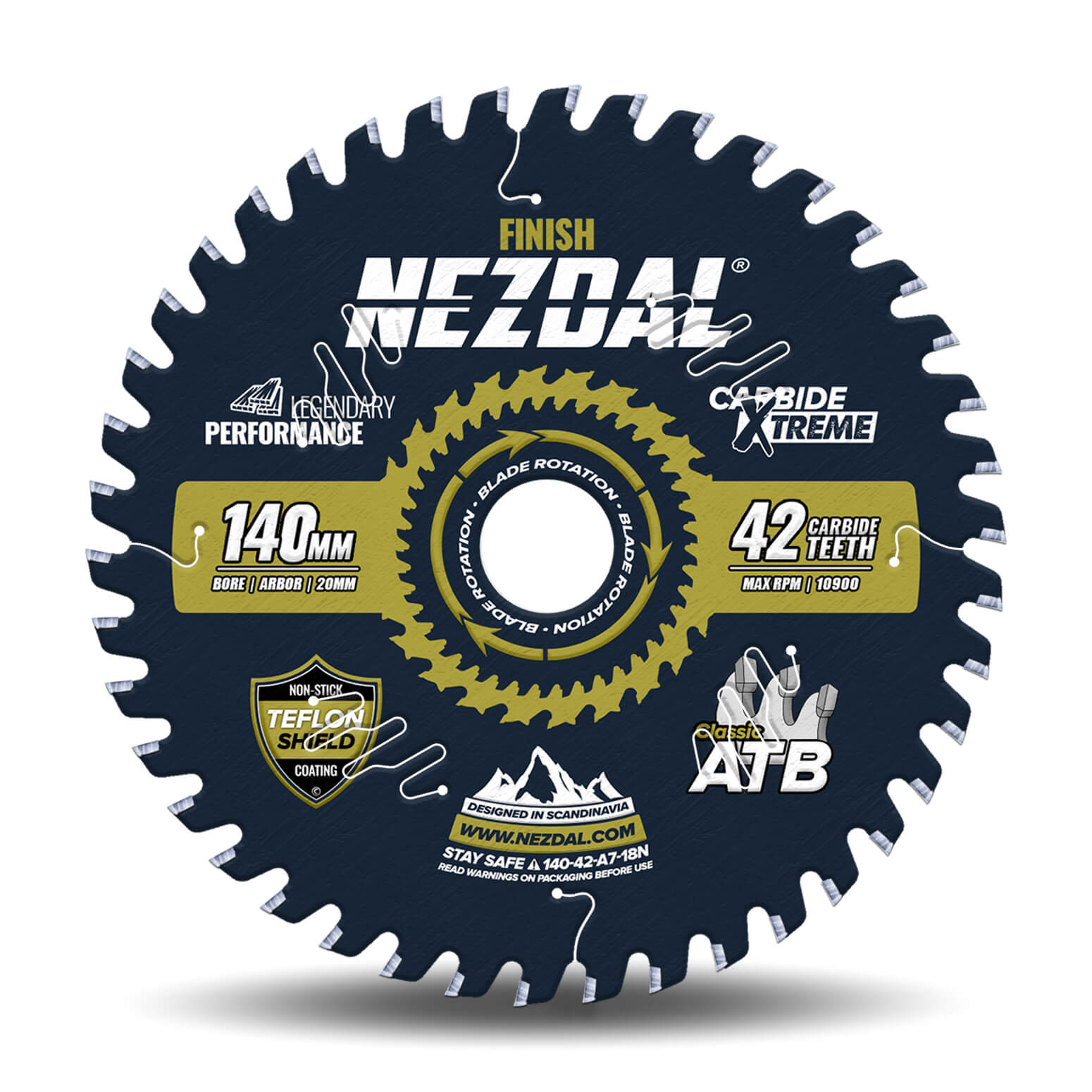 140mm | 42T | Fin snitkvalitet | Træ