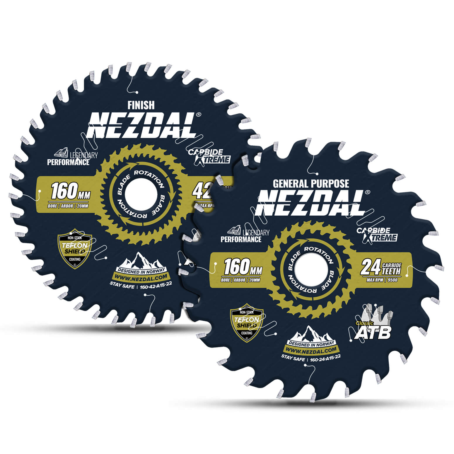 160mm Duo | 24, 42T | Generel brug, Fin snitkvalitet | 2,2mm snitbredde