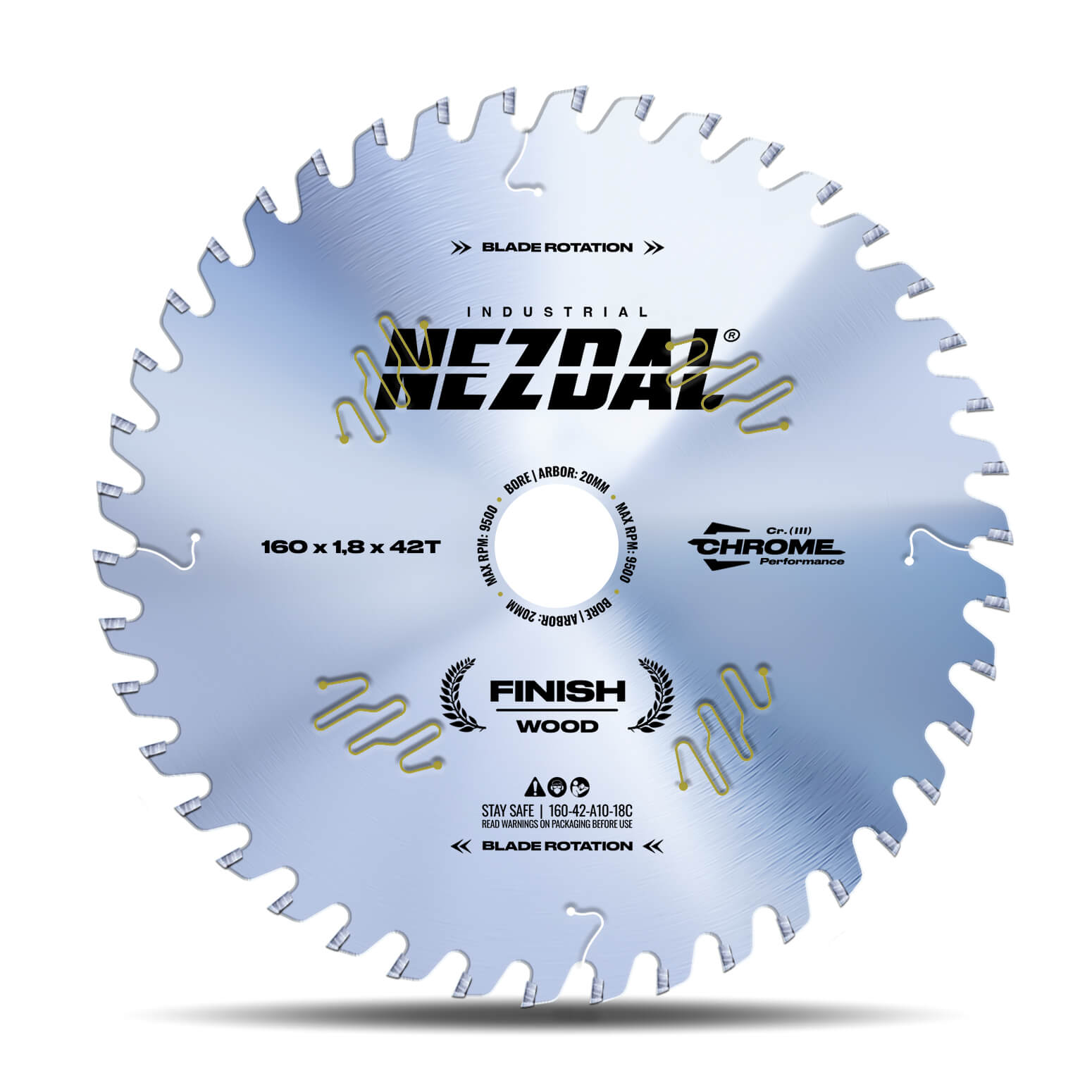 160mm | 42T | Fin snitkvalitet | Træ | 1,8mm snitbredde | Industriel kvalitet
