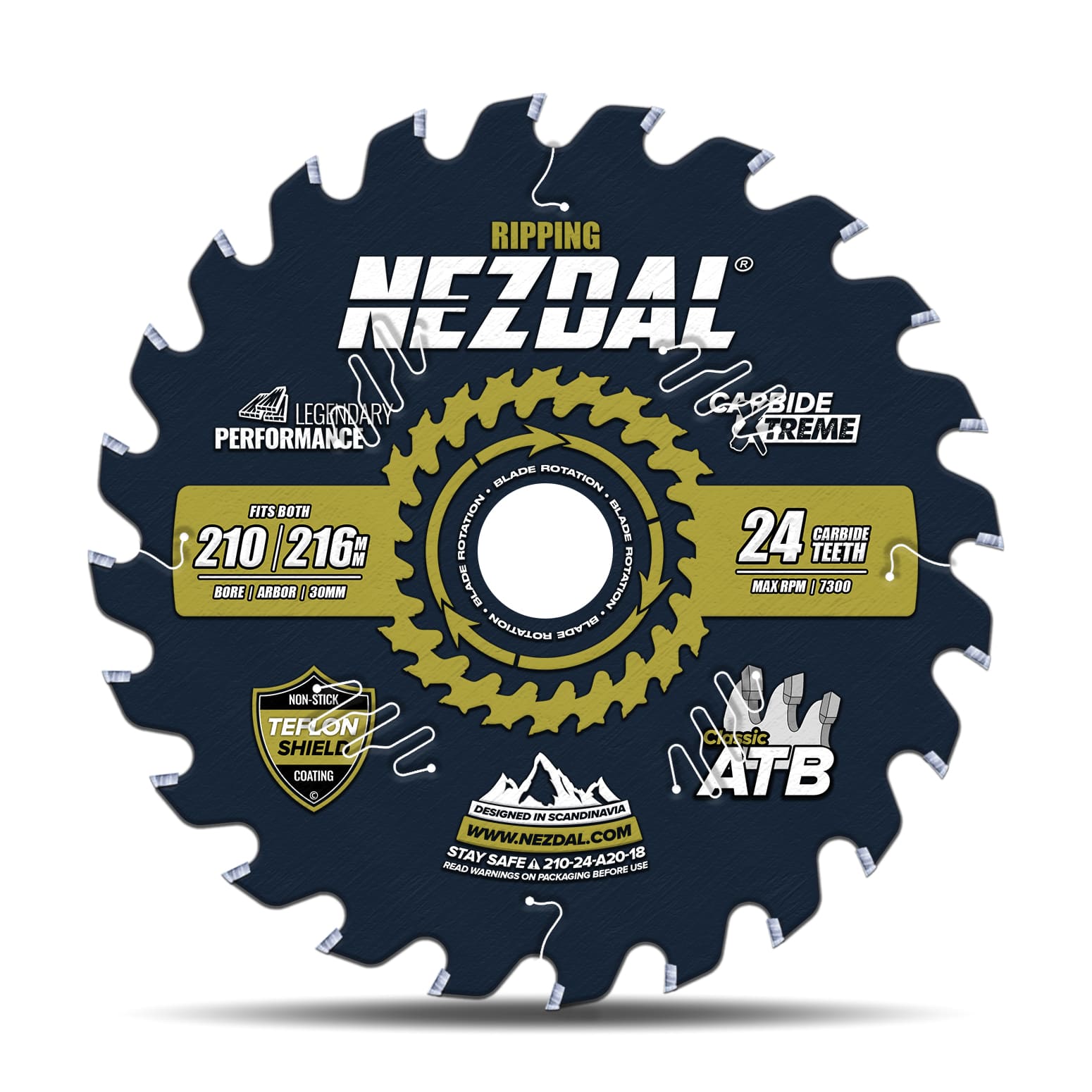 210mm | 24T | Kløvning | Træ | 1,8mm snitbredde