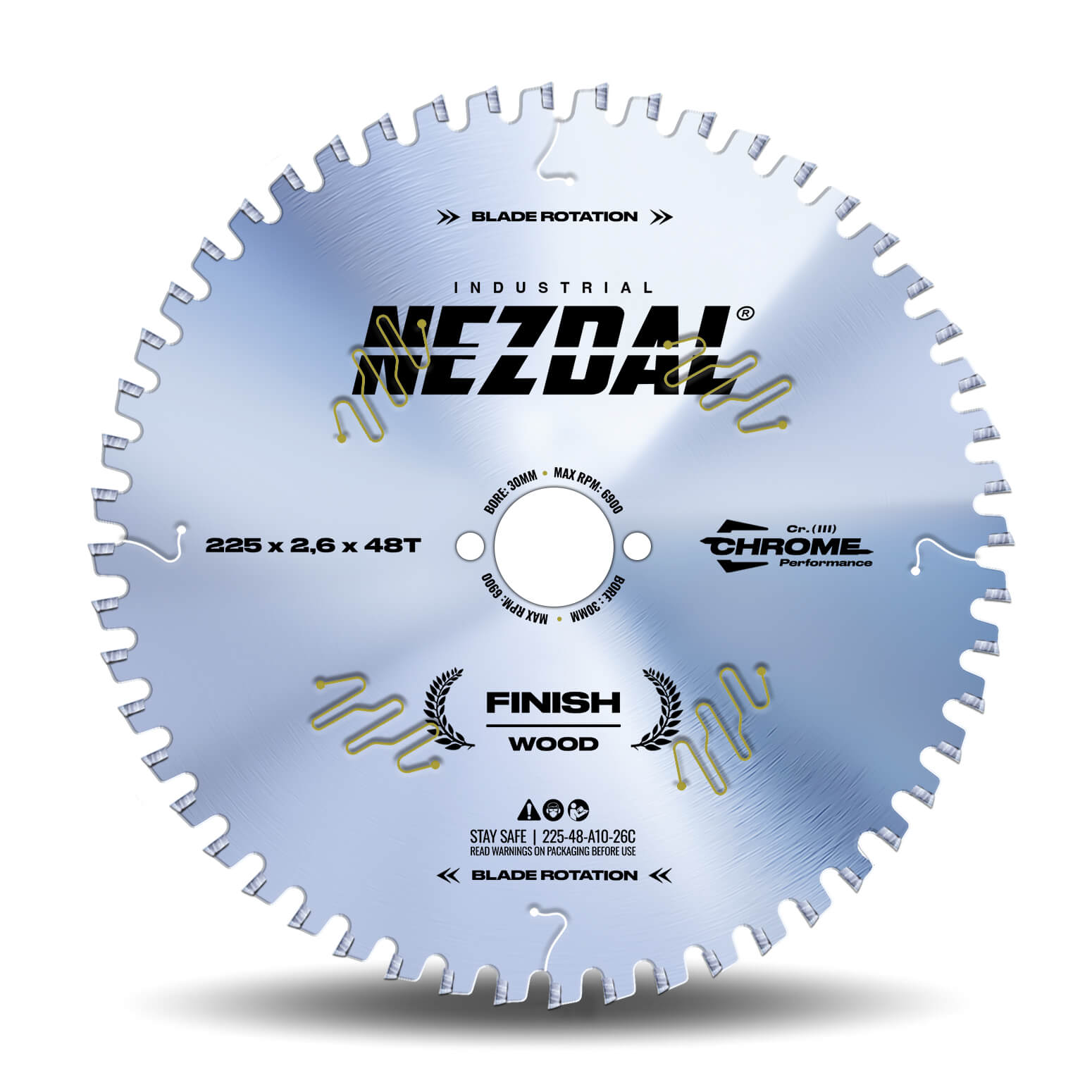 225mm | 48T | Fin snitkvalitet | Træ | Industrikvalitet | Ideel til Festool CS70