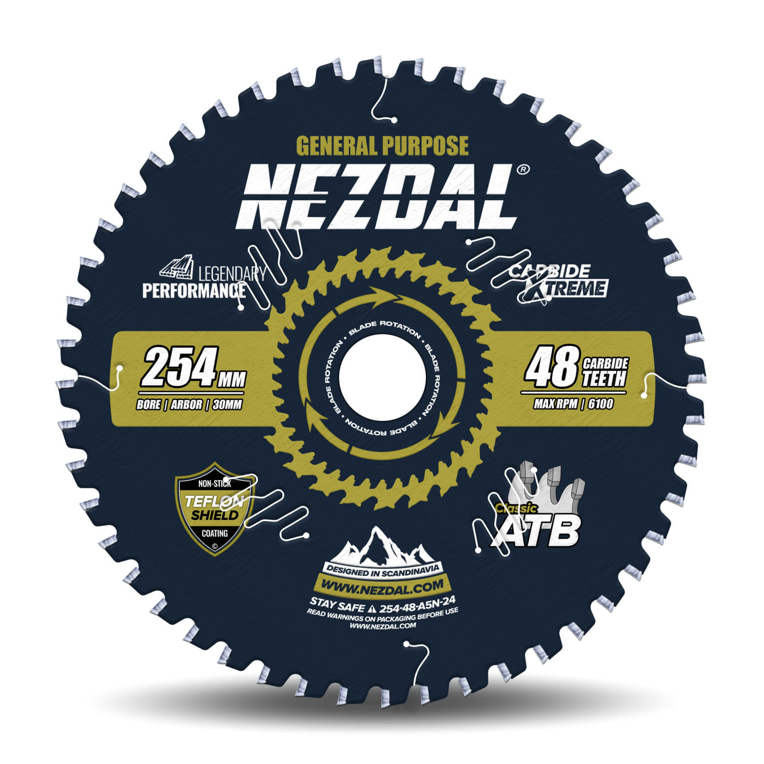 254mm | 48T | Generel brug | Træ | Kap/geringssav