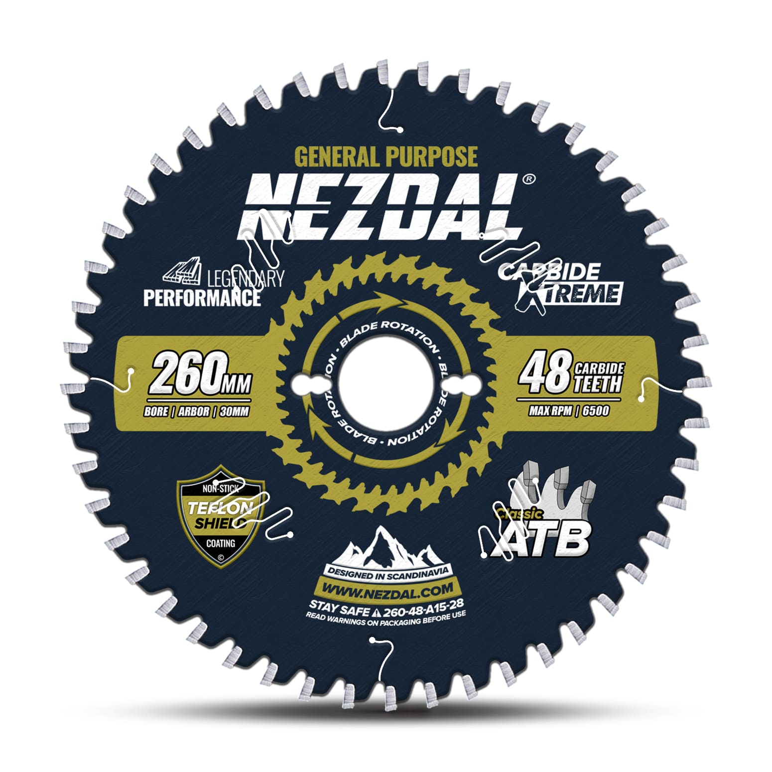 260mm | 48T | Generel brug | Træ