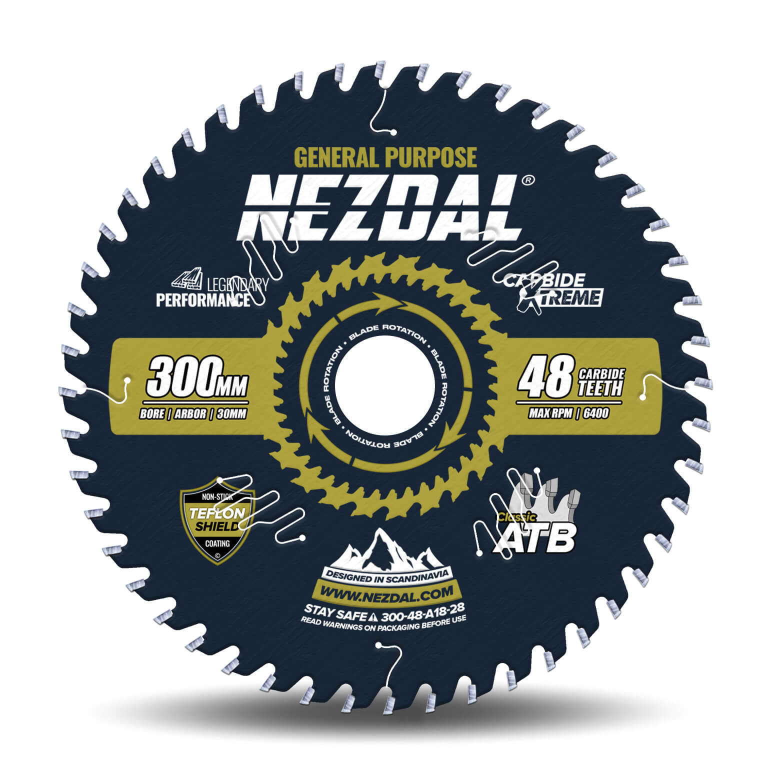 300mm | 48T | Generel brug | Træ | Bordsav