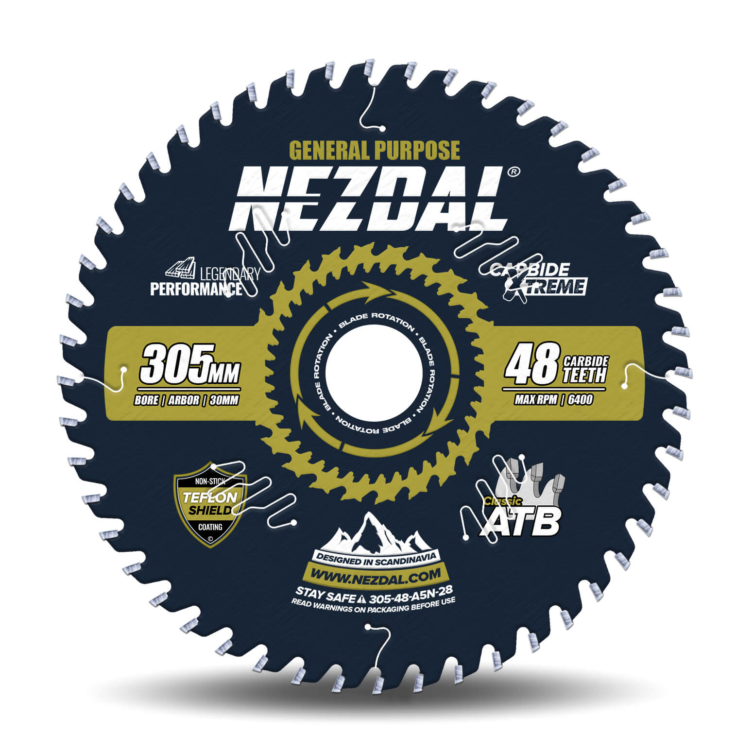 305mm | 48T | Generel brug | Træ | Kap/geringssav