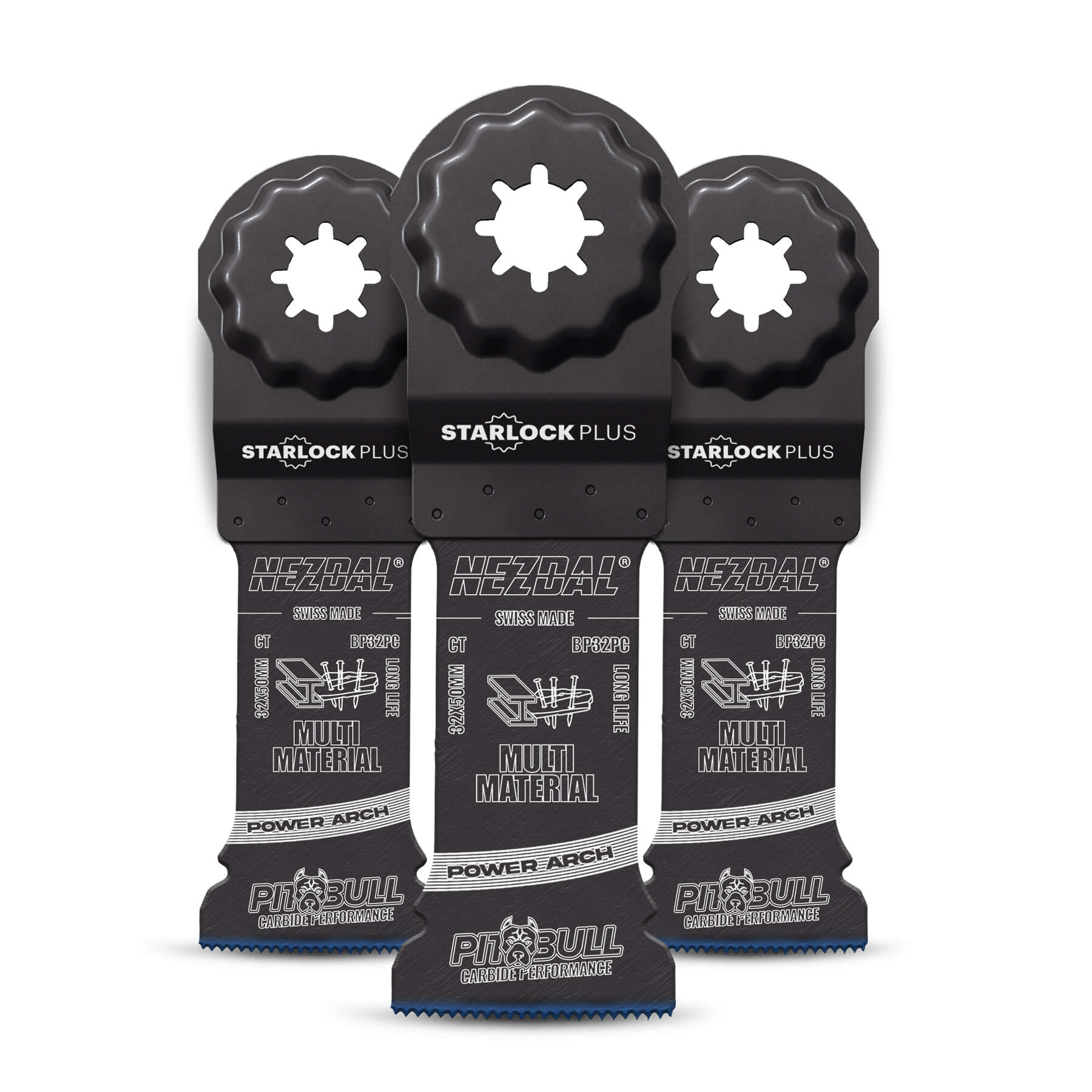 Multi-Material | 32x50mm | 30X levetid | Carbide Performance | Power Arch | Starlock Plus® | 3 stk