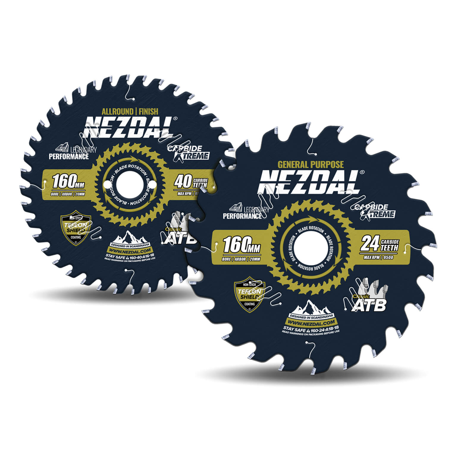 160mm Duo | 24, 40T | Generel brug, Fin snitkvalitet | 1,8mm snitbredde