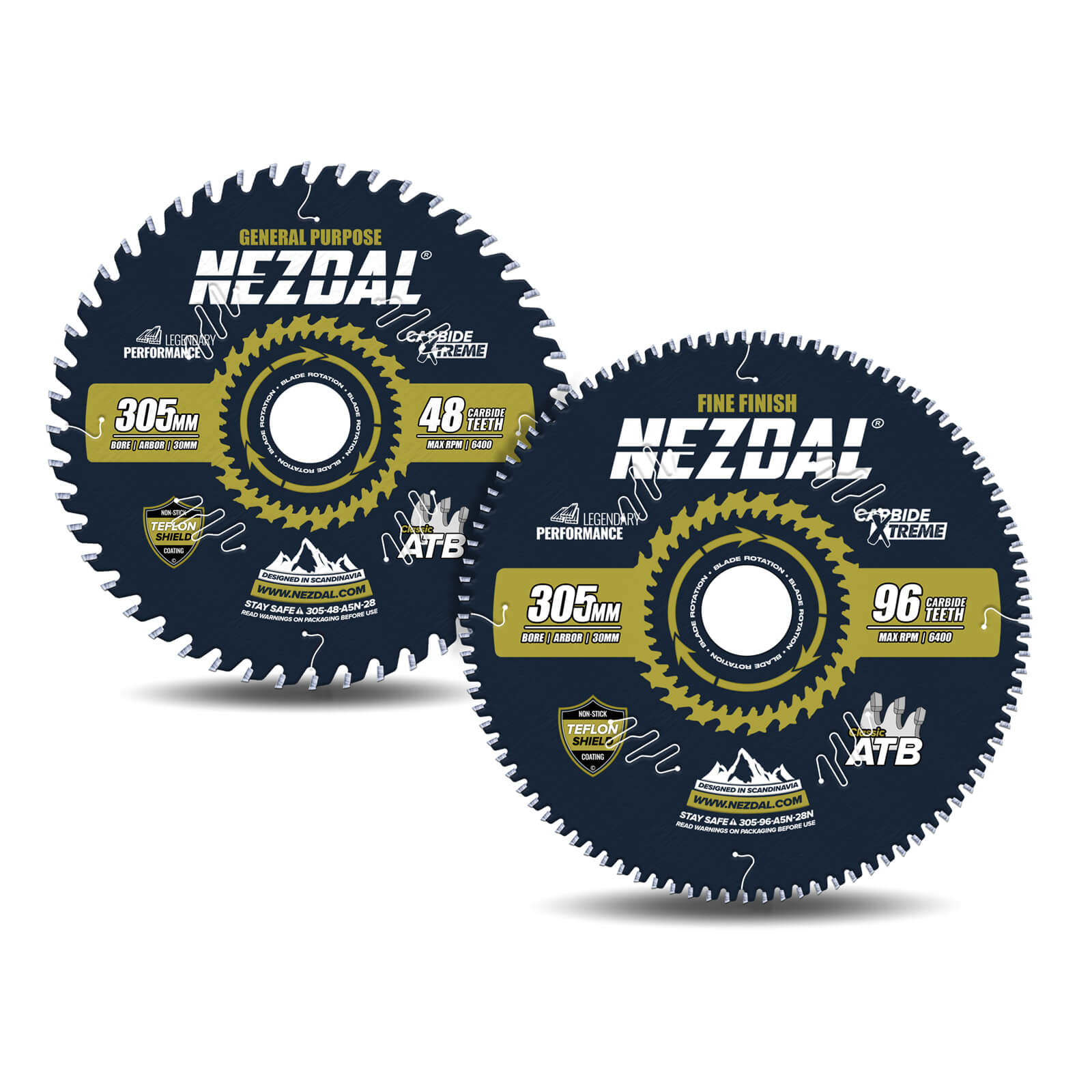 305mm Duo | 48, 96T | General Purpose, Fine Finish | Miter Saw