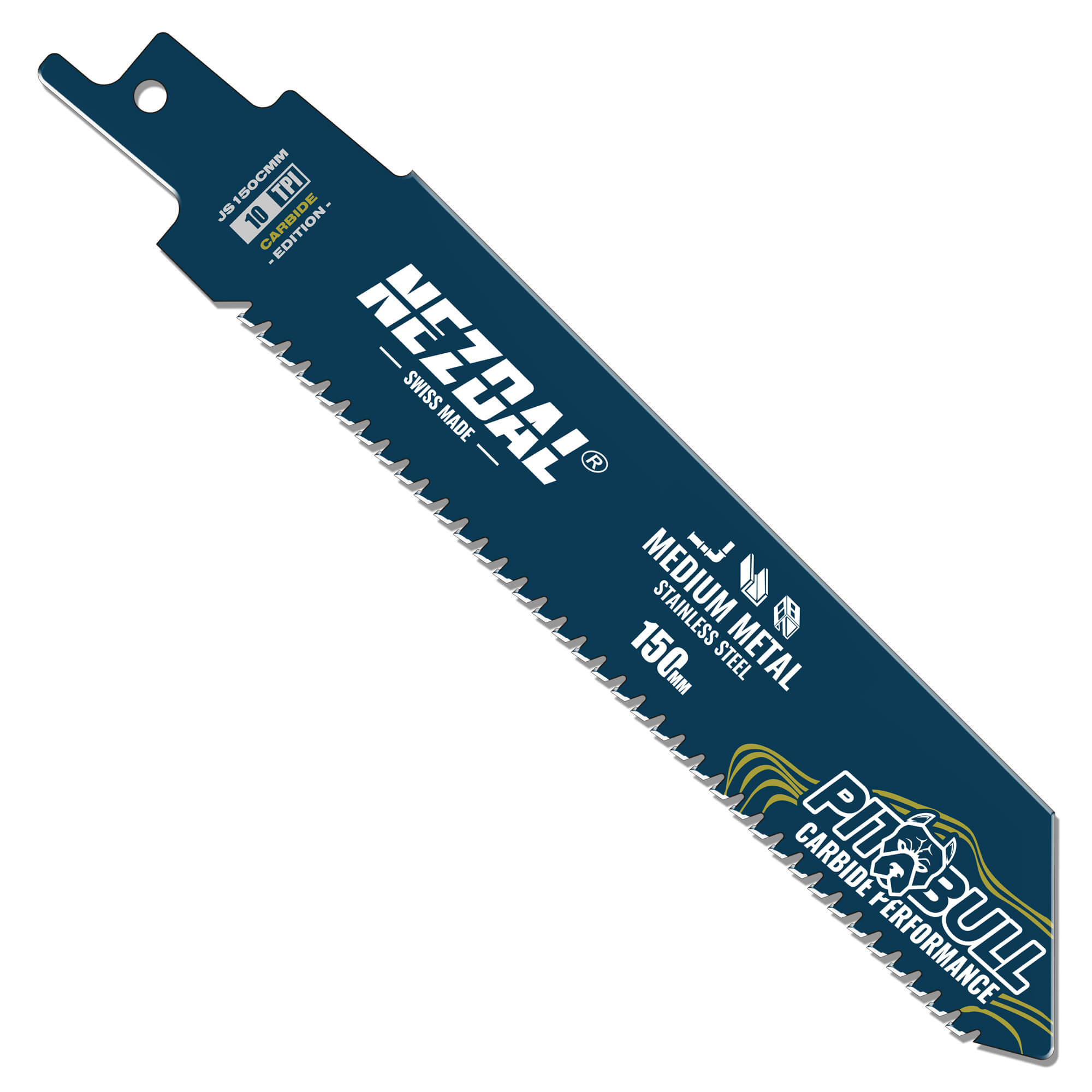 Mellemtykt Metal | Færre Vibrationer | 150mm | 50X levetid | Carbide Performance | Bajonetsavklinge