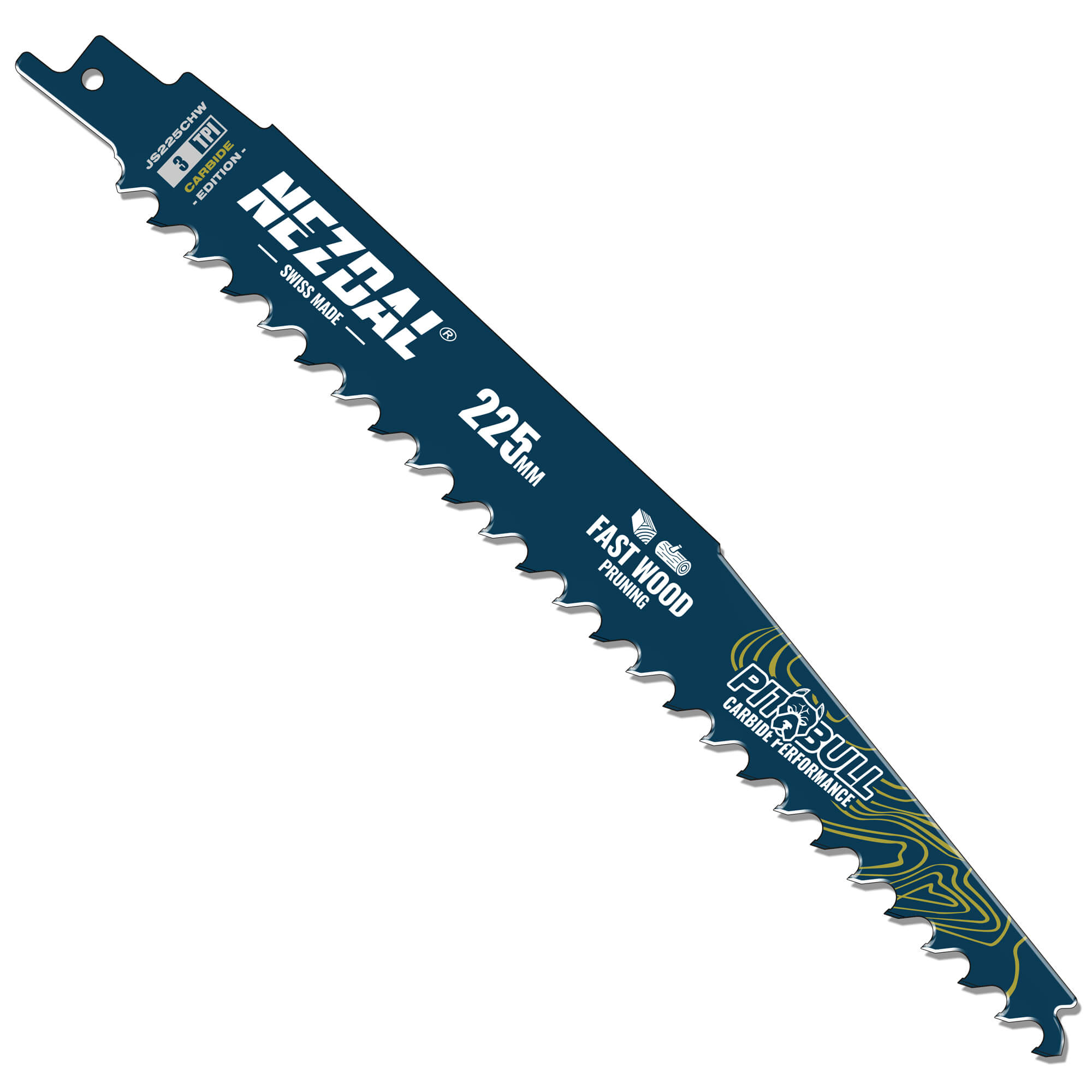 Hårdt Træ, Rødder, Grene | 225mm | 50X levetid | Carbide Performance | Bajonetsavklinge