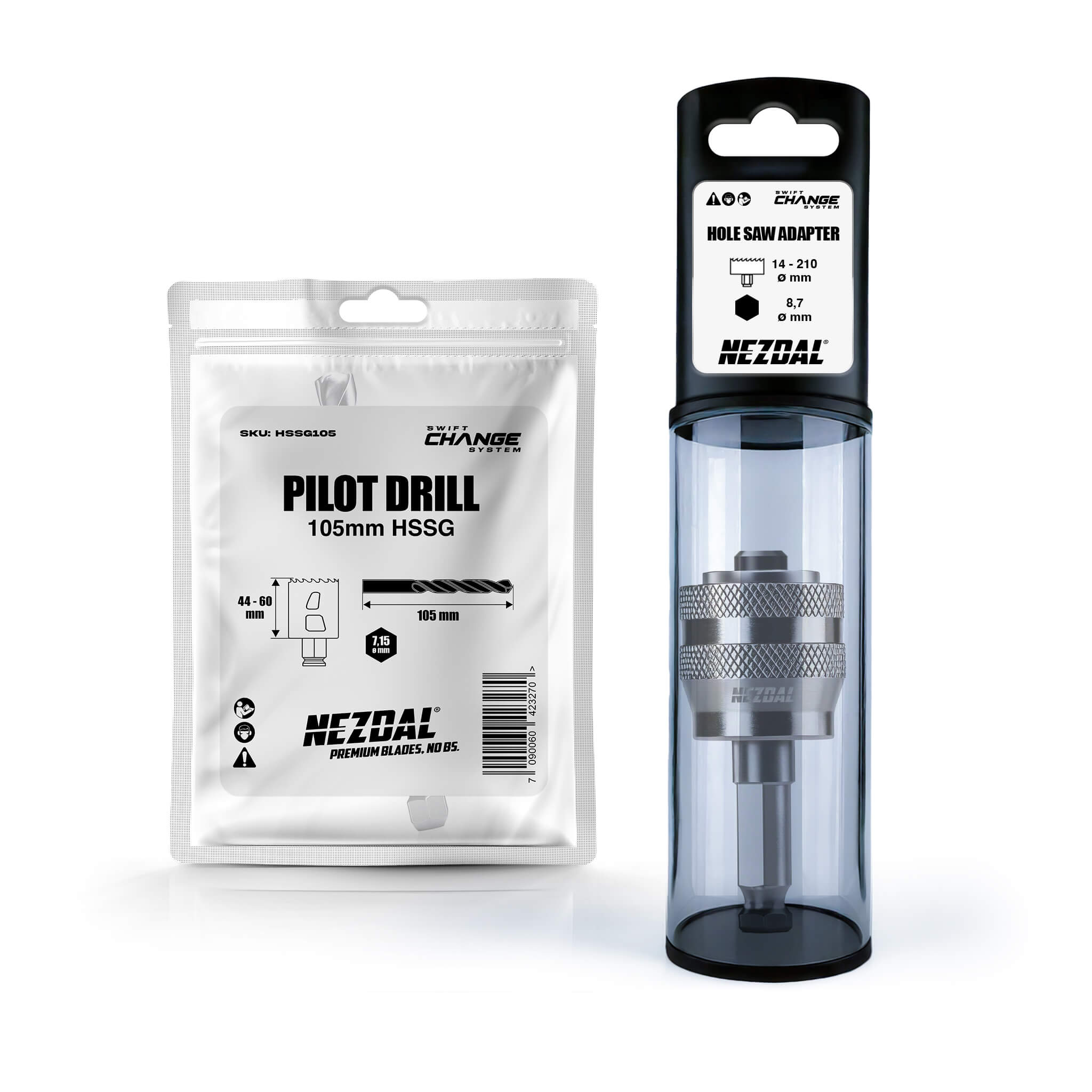 Adaptersæt | Anbefalet til Pitbull® hulsave op til 83mm