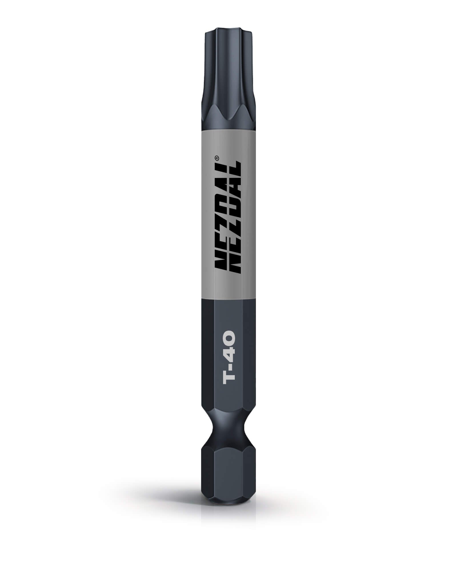 T40 | Bits | 60mm længde | Farvekodet | Perfekt pasform | Slagskruemaskine, Skruemaskine | 2 stk