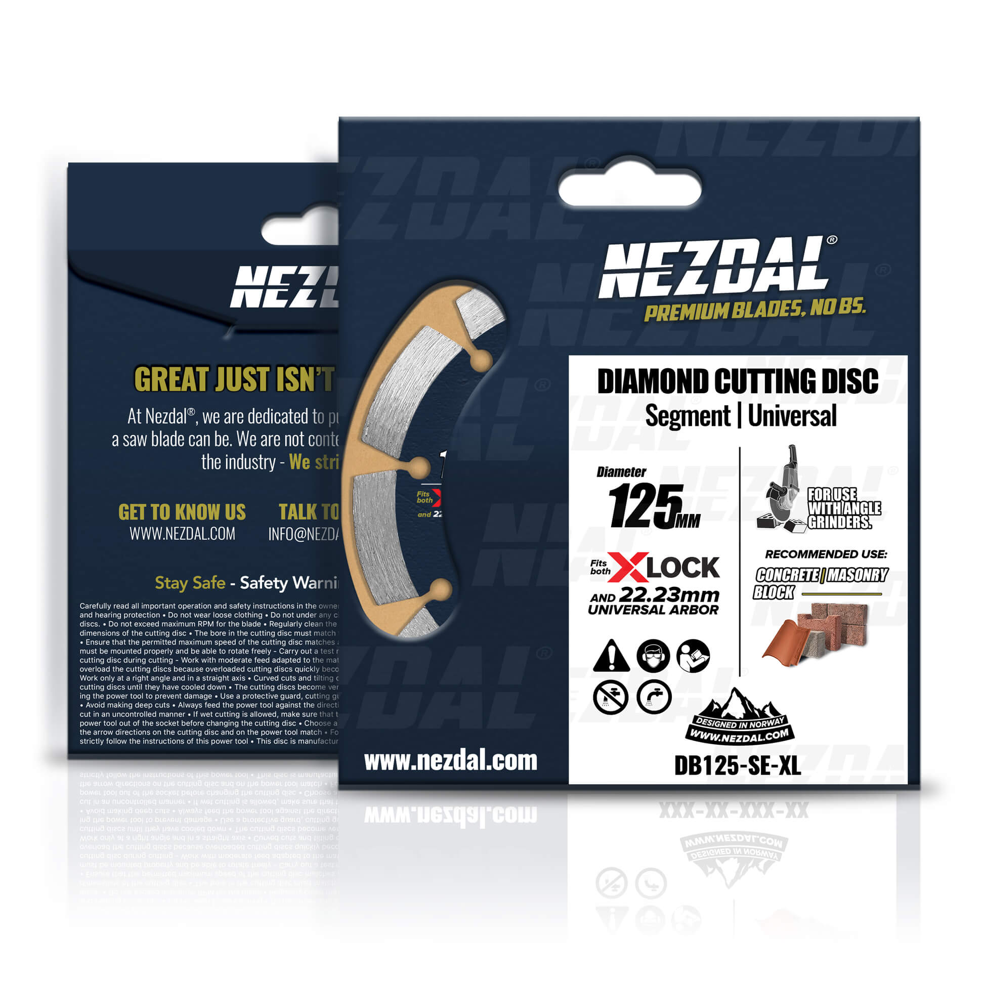 125mm | Beton, Tagsten, Belægningssten | Universal | Vinkelsliberskive