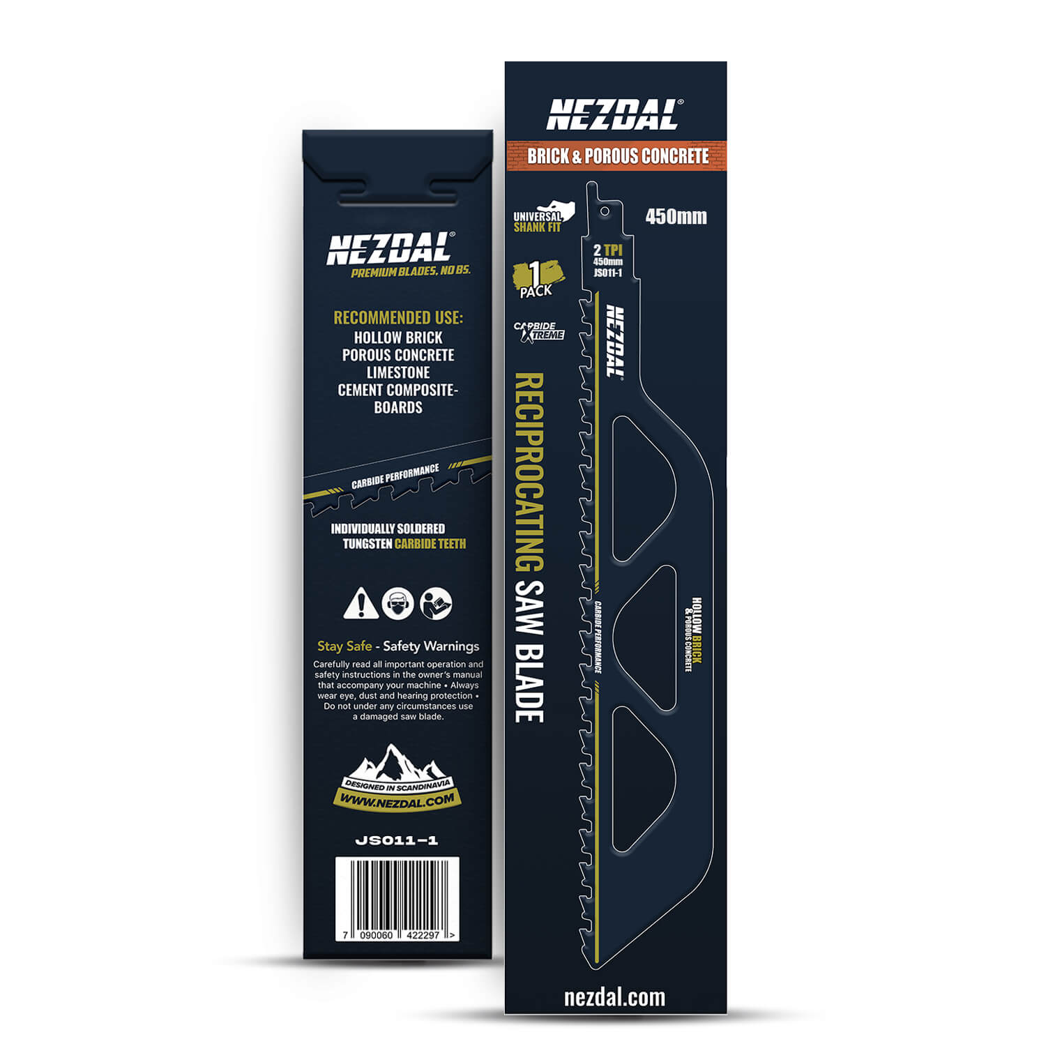 450mm | Mursten & Porebeton | Karbid | Bajonetsavklinge