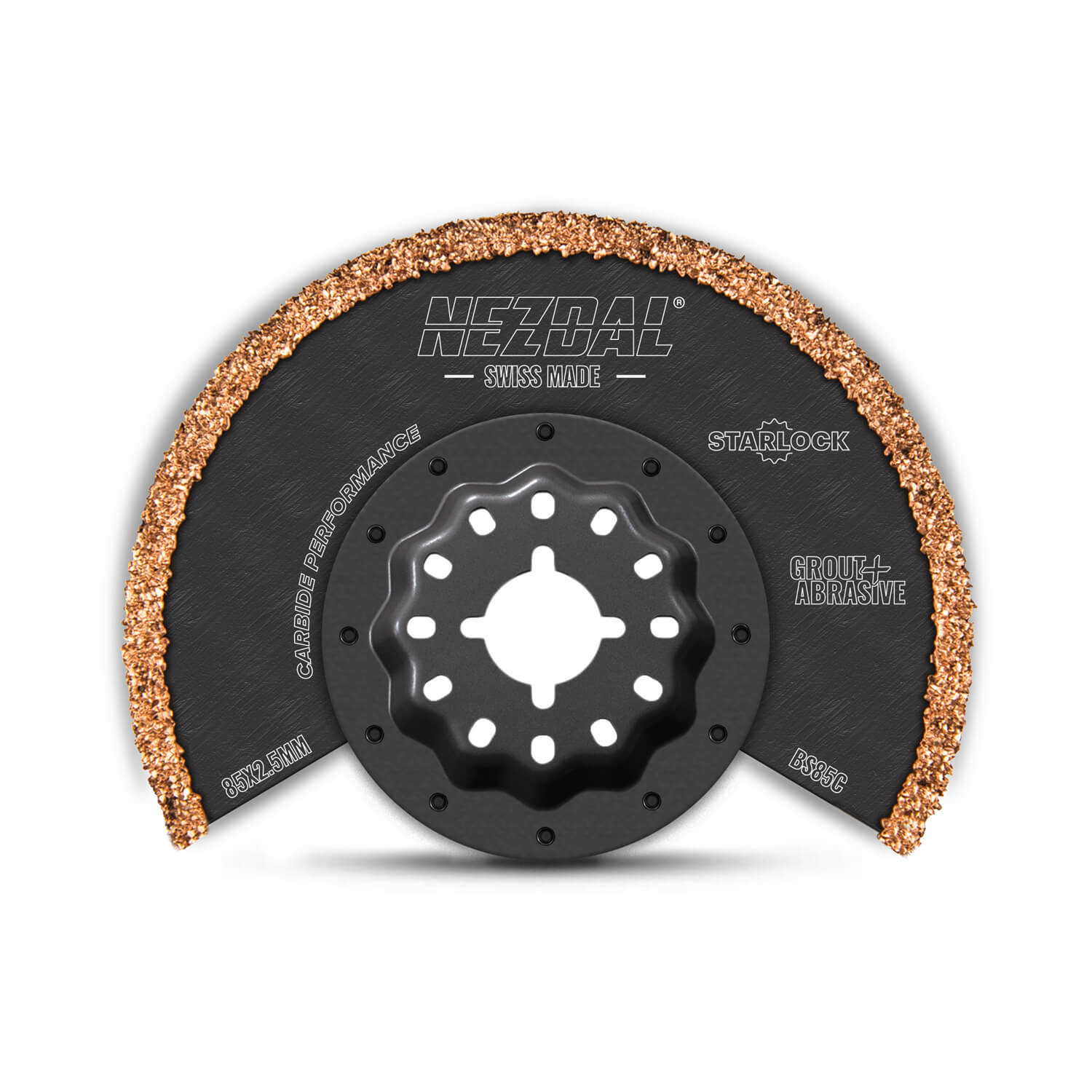 carbide grit multitool blade for removing mortar, light concrete, tiles