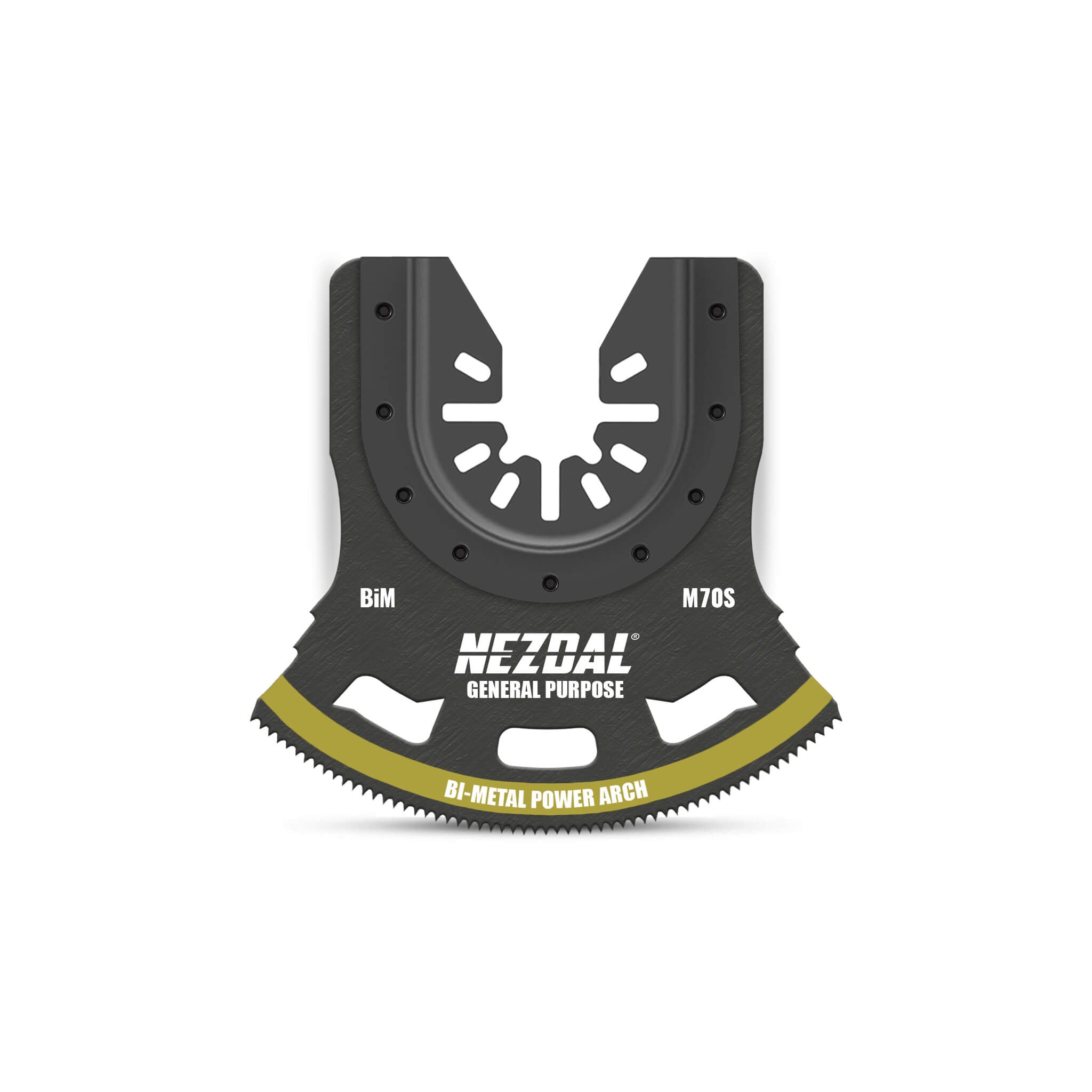 Multi-tool blade for wide cuts in wood and nails